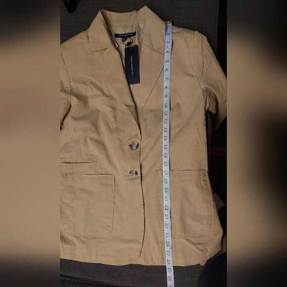 Minimalist Chic French Connection Blazer Sz 8 Classic Structured Blazer - Picture 11 of 14